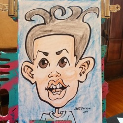 Caricature done today at the Melrose Arts Festival!   . . . .