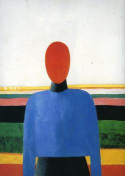 artist-malevich:  Female Torso, Kazimir Malevich Medium: oil,wood