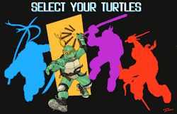 ramonvillalobos:  I made a gif of my Teenage Mutant Ninja Turtles