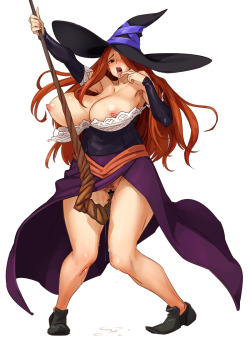 More hot sorceress action for you all. This time our lovely magic