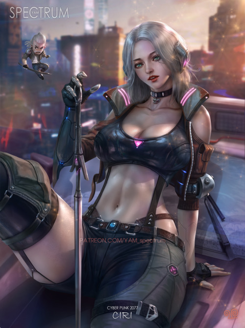 yamspectrum:Ciri of Cyberpunk2077 http://www.patreon.com/YAM_spectrumhttps://www.pixiv.net/users/37266970https://www.facebook.com/YAMspectrumhttps://twitter.com/YangMansik