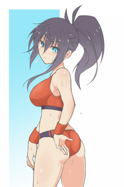 humihako:  冬コミでこの（http://www.pixiv.net/member_illust.php?mode=medium&illust_id=54212789）レーシングブルマ本を買ってその魅力に心を打たれたのと、イムラさんは折角おしりおっきいキャラって事にしてるんだからもっとそれを推さないとと思った