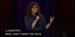 kirbbian:  Emily Heller on “The Late Late Show with James Corden”transmisogynists