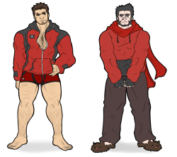 thewildwolfy:  Daisuke and Gaito in their fall/winter house clothes. 