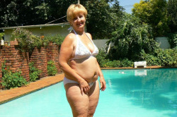 This sexy fat belly older lady needs the company of a young young
