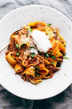 justfoodsingeneral:Slow Cooker Beef Ragu with Pappardelle