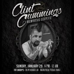 tattoosnob:  There is a memorial service this Sunday for Clint