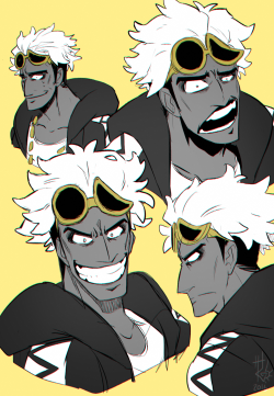 thezombiedogz:Still trying to figure out how to draw Guzma’s