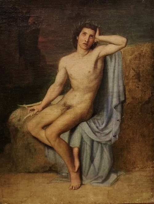 hadrian6:  Orpheus. 1860. Jean Hippolyte Flandrin. French 1809-1864.