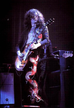 soundsof71:  Jimmy Page: The Black Dragon Suit in full effect.