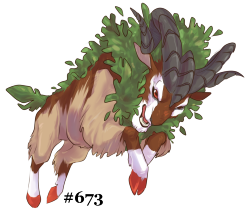 juls-art:  10. Grass: Gogoat A noble steed. This pokemon was