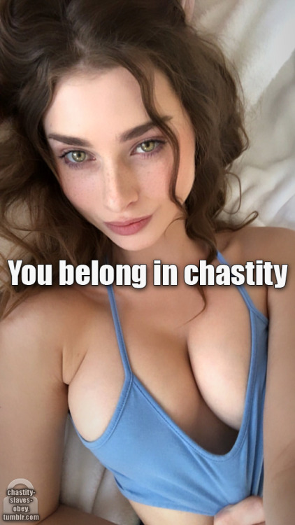 Chastity slaves obey their mistress