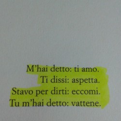 quelmareciavevafregato:  lavitainganna:  Mi hai detto: ti amo