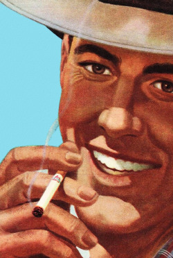 The Garrick Cigarettes ad detail - 1959