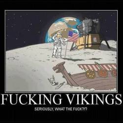 Vikings, always have to be the first ones somewhere!! 😂 🗡🛡🏹