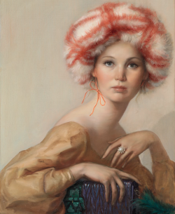 jenniferlawrencedaily:  Jennifer Lawrence paintings by John Currin