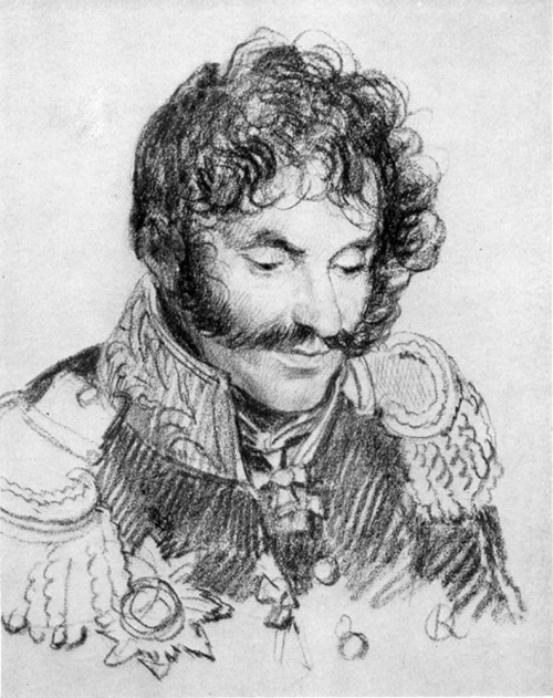 coraltigerpizza:Orest Kiprenski. Portrait of general Chaplits,1813
