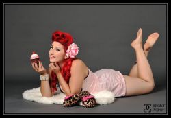 pinuppost:  Model : Miss CherryBomb  Photographer : Gilbert