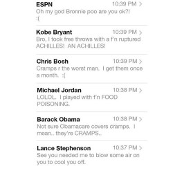 So this is what LBJ’s inbox is filled right now. 