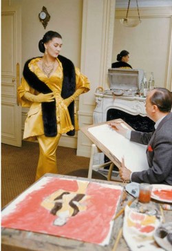 saloandseverine:Mark Shaw, House of Dior: Alla with Illustrator,
