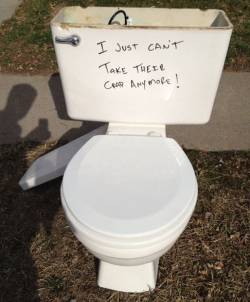 Poor toilet.