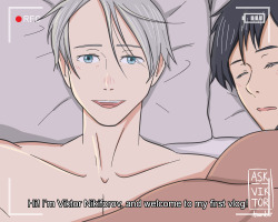 ask–viktor:  Viktor: I’ll stop recording so Yuuri can peacefully