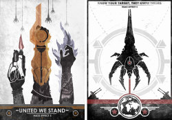 pixelfagia:  Mass Effect 3 posters by  Gavin Ross Rutherford