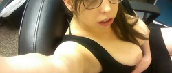 get-wild-at-work-for-me-baby:  [F] New glasses via /r/workgonewild