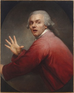 Joseph Ducreux (Nancy 1735-1802 Paris) Self-Portrait Evoking