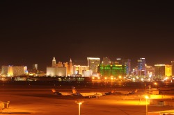 Vegas from one of the parking garages at McCarran air port. Top
