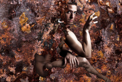 CHERUB (SAMUEL) rust series - degrade photographed by landis