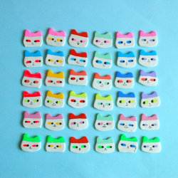 littlealienproducts:  Cat Earrings // Ű 