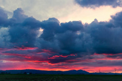 4cornersphoto:  Sunset, Union Island and Mount Diablo on Flickr.Sunset,