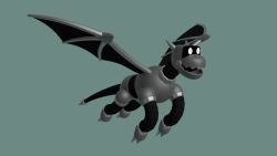 captainchunkychew:  I finally made a 3d version of my robot dragon!