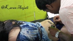 hinashahid:  aakriti-singh27:  Teasing Tattoo designer  That’s