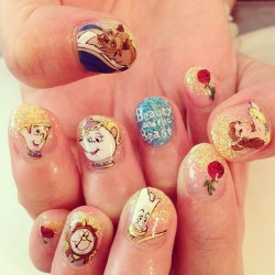 nailpornography:  beauty & the beast 