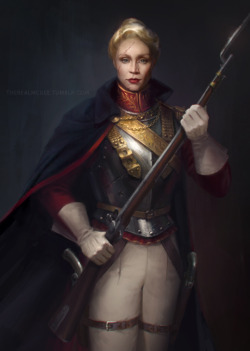 therealmcgee:  SW Regency AU Captain Phasma  Previously on Regency