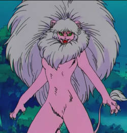 omfg look at this sphinxy beast-lady from Sailor Moon, Falion.