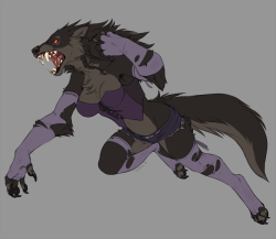 ecmajor:   R Sketch - Onom Werewolf    - by neltruin   