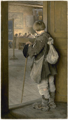 quisestistequivenit:  Nikolai Bogdanov-BelskyAt the School Door