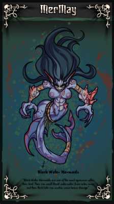 2d-dungeon: Here’s an entry for #Mermay :> I don’t usually