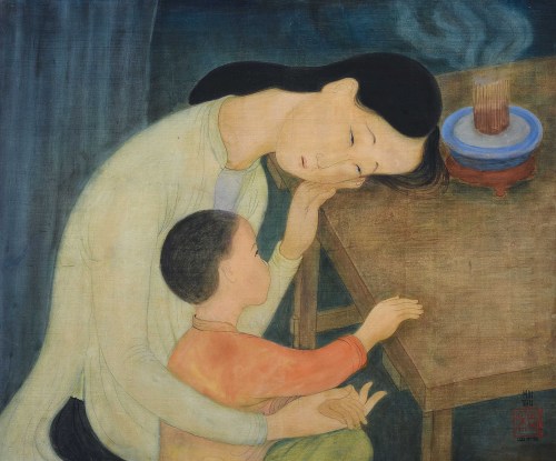 oncanvas:  Mère et Enfant (Mother and Child), Mai Trung Thứ,