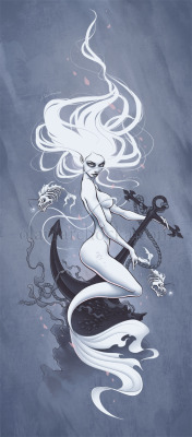 lilygoat:  “Ghost Mermaid” Aleksandracupcake.deviantart.com
