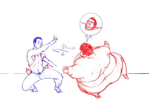 oni-sai:  Fat sketches.Â   Love that first one