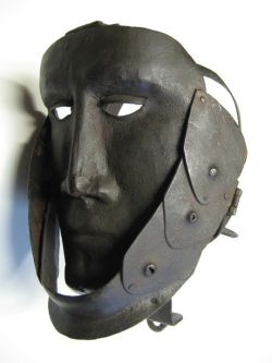 Mask of Shame - Disgrace. Wrought Iron. German. Circa 1650.