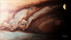 luxhysteria:  Jupiter’s great red spot. A hurricane three times