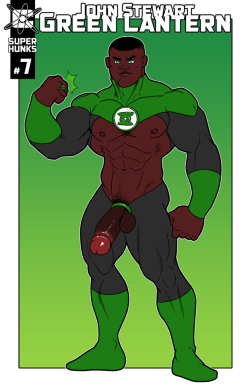 c-atomic:  Super Hunks #7-9Every month I’m drawing three hunky