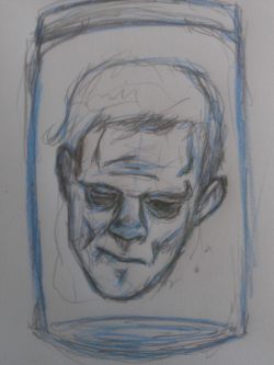 Potted Franky - Pencil Sketch on Moleskine