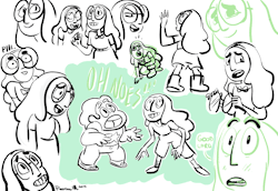 raveneesimo:  Connie & Steven warm up sketches from yesterday!