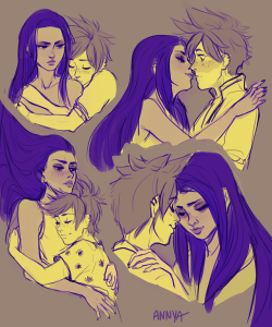 annyadraws:self indulgent widowtracer sketches to combat my depression (ó